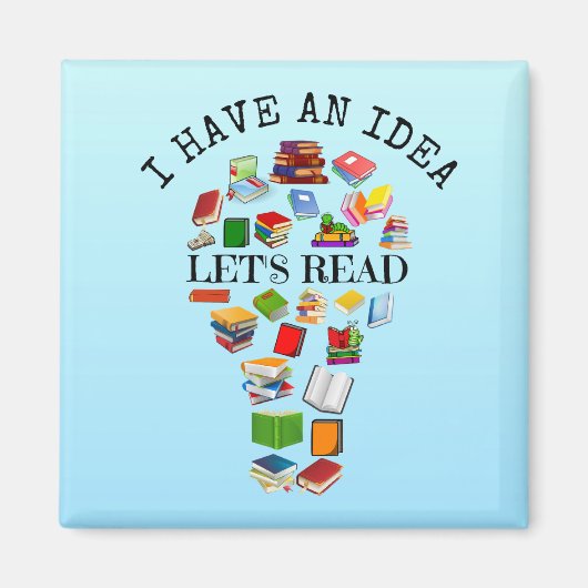 私はアイディアを持っている読 マグネット (正面)