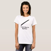 私はアイライナーの人を愛します Tシャツ (正面フル)