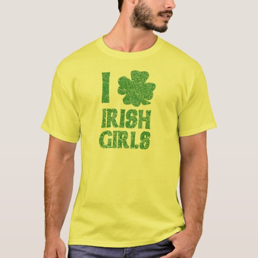 私はアイルランドの女の子を愛します Tシャツ (正面)