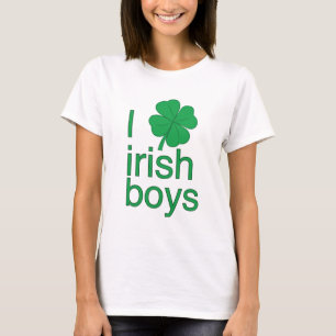 私はアイルランドの男の子のTシャツを愛します Tシャツ