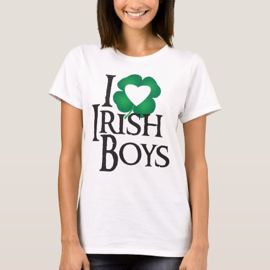 私はアイルランドの男の子を愛します Tシャツ (正面)