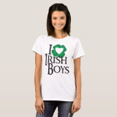 私はアイルランドの男の子を愛します Tシャツ (正面フル)