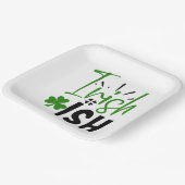 私はアイルランドの聖パトリックの日 ペーパープレート (傾斜あり)