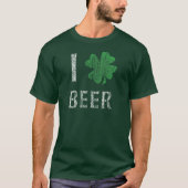 私はアイルランドビールを愛します Tシャツ (正面)