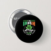 私はアイルランド人その穏やかな保ことはLeprecha 缶バッジ (正面&裏面)