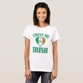 私はアイルランド人だから信じて Tシャツ (正面フル)