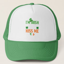 私はアイルランド人だが、どうか私にキスしないでSt patricks day キャップ