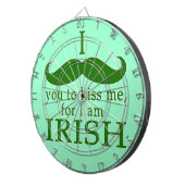 私はアイルランド人だキスに私は口ひげ! ダーツボード (正面右)