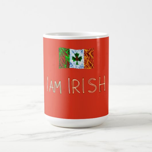 私はアイルランド人です コーヒーマグカップ (中央)