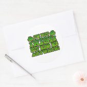 私はアイルランド人ではないが、キス私は任意のステッカー ラウンドシール (封筒)