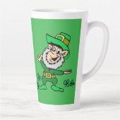 私はアイルランド人ではないが、私のコーヒーはシャムロック・レプラシャンだ カフェラテマグ (右)