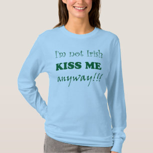 私はアイルランド人ではないキス Tシャツ
