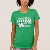 私はアイルランド人で非常に私を引っ張るいけな Tシャツ (正面)