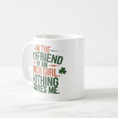 私はアイルランド人のマグカップの彼氏 コーヒーマグカップ (正面左)