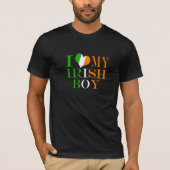 私はアイルランド人の少年を愛している Tシャツ (正面)