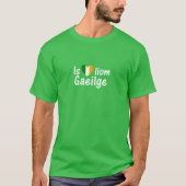 私はアイルランド人のGaeilgeのゲール族の人のTシャツの暗闇を愛します Tシャツ (正面)