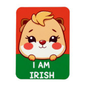 私はアイルランド系のかわいい動物 マグネット (縦)