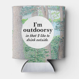 私はアウトドアシーレイク&ウッズカラーペンシルスケッチ 缶クーラー