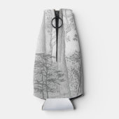 私はアウトドアシーレイク&ウッズグラファイト鉛筆スケッチ ボトルクーラー (裏面)