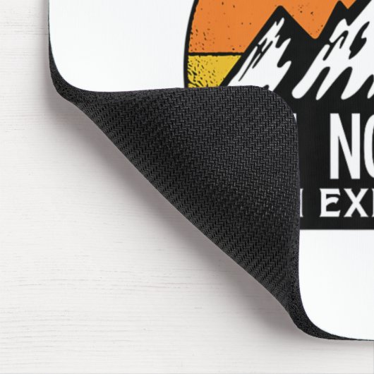 私はアウトドア失ったキャンピングハイキングFuを探索していない マウスパッド (コーナー)