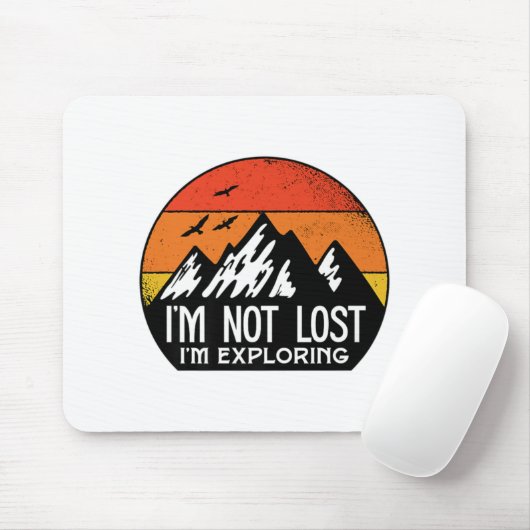 私はアウトドア失ったキャンピングハイキングFuを探索していない マウスパッド (マウス)