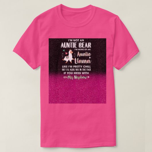 私はアウンティベアではないアウンティラマの私の方 Tシャツ (デザイン正面)