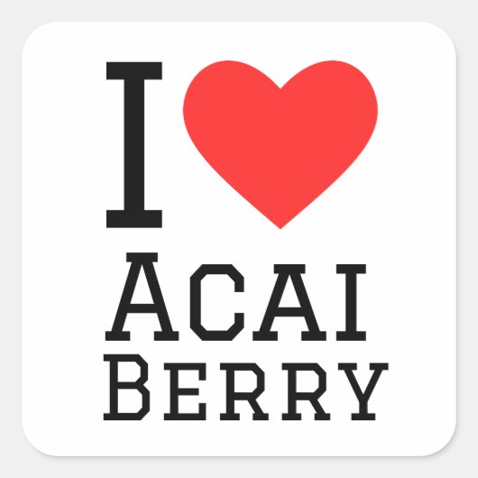 私はアカイベリーが大好き スクエアシール (正面)
