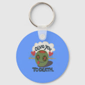 私はアカッコいいフリカ美術が大好き キーホルダー (正面)