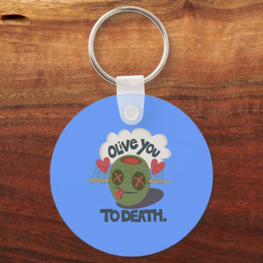 私はアカッコいいフリカ美術が大好き キーホルダー (正面)