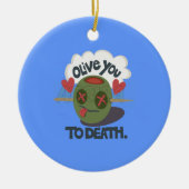 私はアカッコいいフリカ美術が大好き セラミックオーナメント (正面)