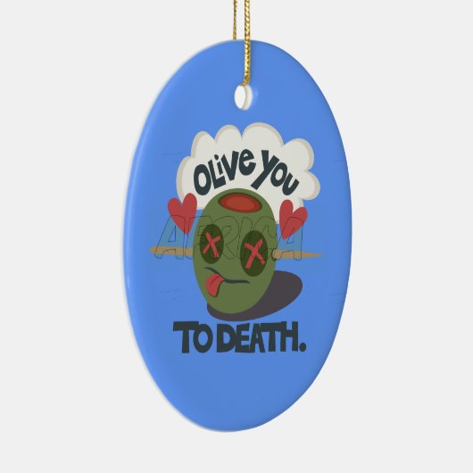 私はアカッコいいフリカ美術が大好き セラミックオーナメント (右)