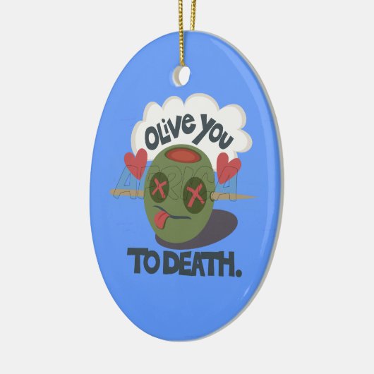 私はアカッコいいフリカ美術が大好き セラミックオーナメント (左)