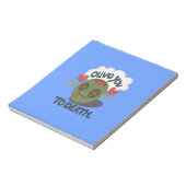 私はアカッコいいフリカ美術が大好き ノートパッド (回転)