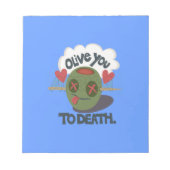 私はアカッコいいフリカ美術が大好き ノートパッド (正面)