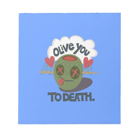 私はアカッコいいフリカ美術が大好き ノートパッド (正面)