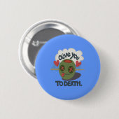 私はアカッコいいフリカ美術が大好き 缶バッジ (正面&裏面)