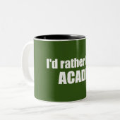 私はアカディアに行きたい ツートーンマグカップ (正面左)