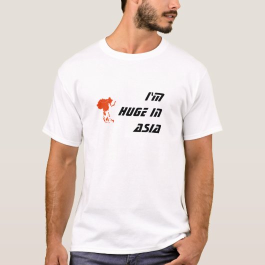 私はアジアのワイシャツで巨大です Tシャツ (正面)