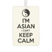 私はアジア人で落ち着き保ない カーエアーフレッシュナー (裏面)