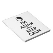 私はアジア人で落ち着き保ない ノートパッド (アングル)