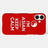私はアジア人で落ち着き保ない Case-Mate iPhoneケース (裏面 (横))