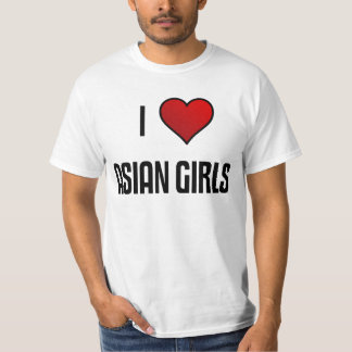私はアジア女の子を愛します Tシャツ