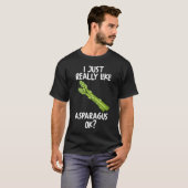 私はアスパラガスが大好き Tシャツ (正面フル)