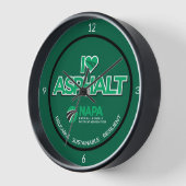私はアスファルトウォールクロックが大好き 壁時計 (傾斜)