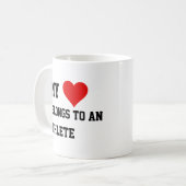 私はアスリートマグだ コーヒーマグカップ (正面左)