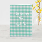 私はアップルパイの母の日カードよりもっと愛します カード (黄色い花)