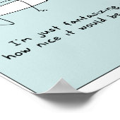 "私はアップ与えしていない"ポスター(ポートレート) ポスター (角)