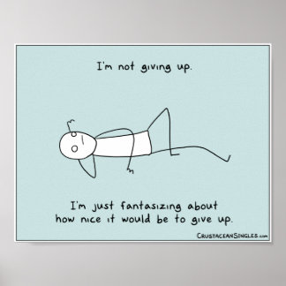 "私はアップ与えしていない"ポスター（風景） ポスター