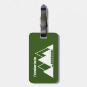 私はアディロンダックスの山にいるほうがいい ラゲッジタグ (裏面縦)