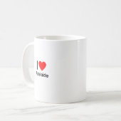 私はアデレードが大好きだ コーヒーマグカップ (正面左)